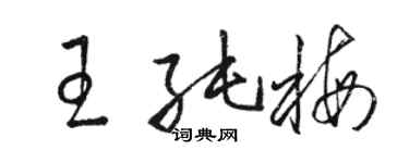 骆恒光王纯梅草书个性签名怎么写