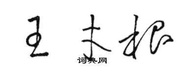 骆恒光王才根草书个性签名怎么写