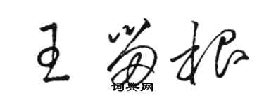 骆恒光王留根草书个性签名怎么写