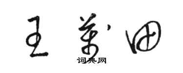 骆恒光王万田草书个性签名怎么写