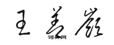 骆恒光王善岭草书个性签名怎么写