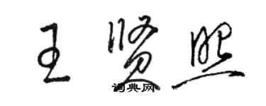 骆恒光王贤照草书个性签名怎么写