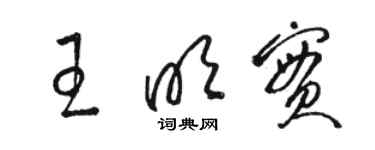 骆恒光王明实草书个性签名怎么写