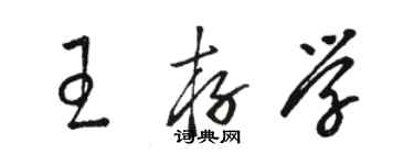 骆恒光王存学草书个性签名怎么写