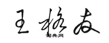 骆恒光王格友草书个性签名怎么写