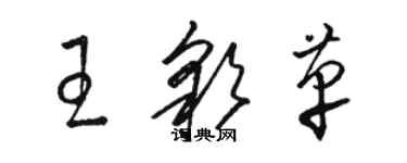 骆恒光王彩革草书个性签名怎么写