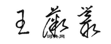 骆恒光王薇丛草书个性签名怎么写