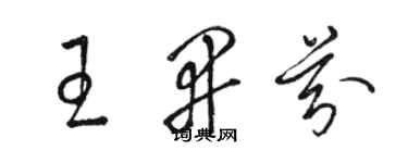 骆恒光王开芬草书个性签名怎么写