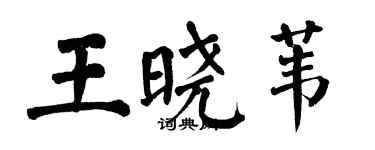 翁闿运王晓苇楷书个性签名怎么写