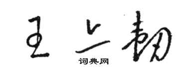 骆恒光王亦韧草书个性签名怎么写