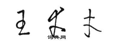 骆恒光王幸才草书个性签名怎么写