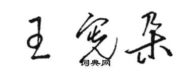 骆恒光王宪朵草书个性签名怎么写