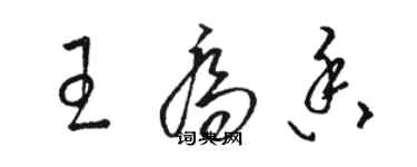 骆恒光王乔香草书个性签名怎么写