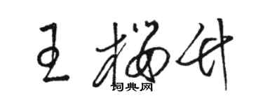骆恒光王樱竹草书个性签名怎么写