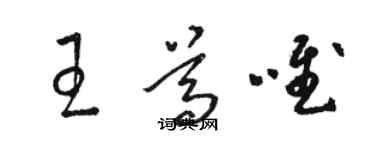 骆恒光王尊唯草书个性签名怎么写