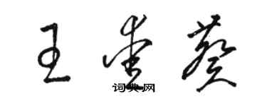 骆恒光王爱葵草书个性签名怎么写