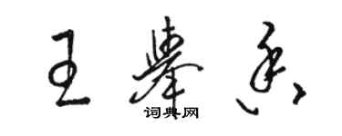 骆恒光王举香草书个性签名怎么写