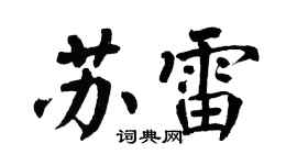 翁闿运苏雷楷书个性签名怎么写