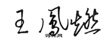 骆恒光王凤燃草书个性签名怎么写