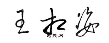 骆恒光王相姿草书个性签名怎么写