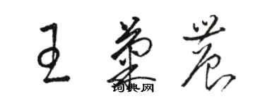 骆恒光王菊农草书个性签名怎么写