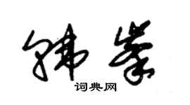 朱锡荣韩峰草书个性签名怎么写