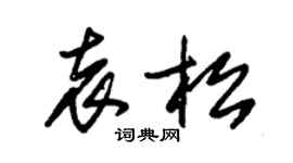 朱锡荣袁松草书个性签名怎么写