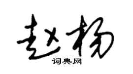 朱锡荣赵杨草书个性签名怎么写
