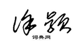 朱锡荣徐颖草书个性签名怎么写