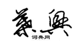 朱锡荣叶兴草书个性签名怎么写