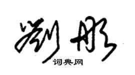 朱锡荣刘彤草书个性签名怎么写