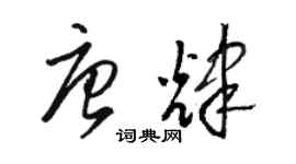 骆恒光唐辉草书个性签名怎么写