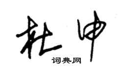 朱锡荣杜申草书个性签名怎么写