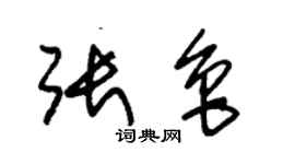 朱锡荣张鲁草书个性签名怎么写