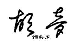 朱锡荣胡梦草书个性签名怎么写