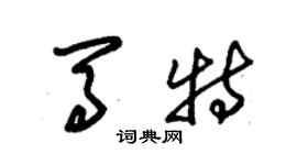 朱锡荣马特草书个性签名怎么写