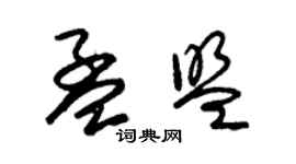朱锡荣孟盟草书个性签名怎么写