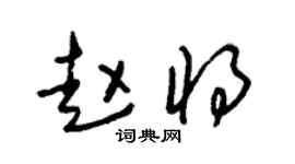 朱锡荣赵将草书个性签名怎么写