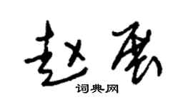 朱锡荣赵展草书个性签名怎么写