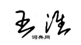 朱锡荣王淮草书个性签名怎么写