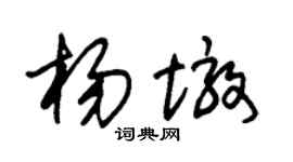 朱锡荣杨墩草书个性签名怎么写