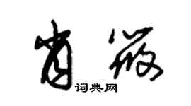 朱锡荣肖筱草书个性签名怎么写