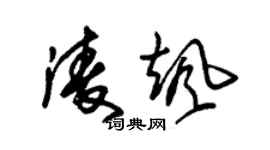 朱锡荣凌飒草书个性签名怎么写