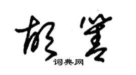 朱锡荣胡箐草书个性签名怎么写