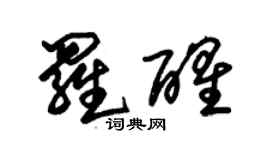 朱锡荣罗醒草书个性签名怎么写