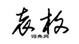 朱锡荣袁枚草书个性签名怎么写