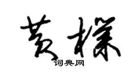 朱锡荣黄朴草书个性签名怎么写