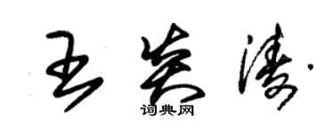朱锡荣王炎涛草书个性签名怎么写
