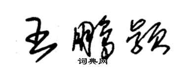 朱锡荣王鹏颖草书个性签名怎么写