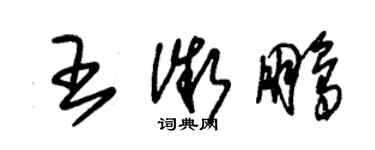 朱锡荣王微鹏草书个性签名怎么写